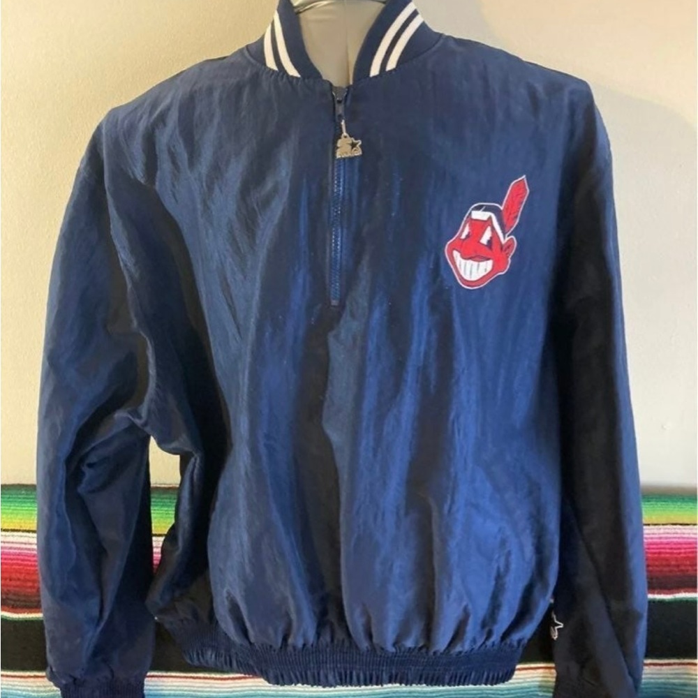 Vintage Cleveland Indians Starter Pull Over Jacket XXL